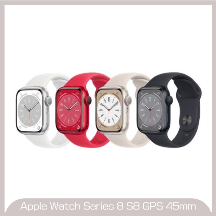 Apple Watch Series 8 S8 GPS 45mm 鋁金屬錶殼運動型錶帶| 7-11 i預購購物