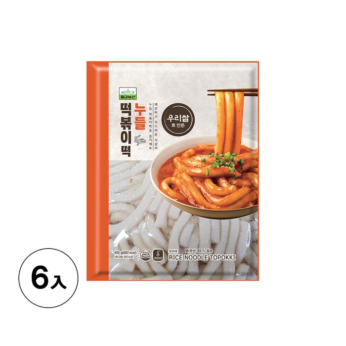 七甲農產-年糕麵 400g*6包