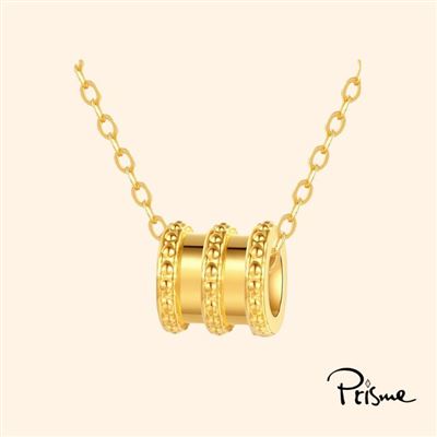 【Prisme Gold】Gleam 光織金環黃金項鍊 (金重0.08錢±0.03)