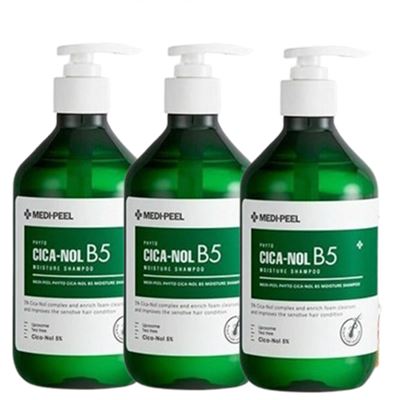 [買一送二]MEDI-PEEL 美蒂菲 植萃積雪草B5洗髮精 500ml3入組