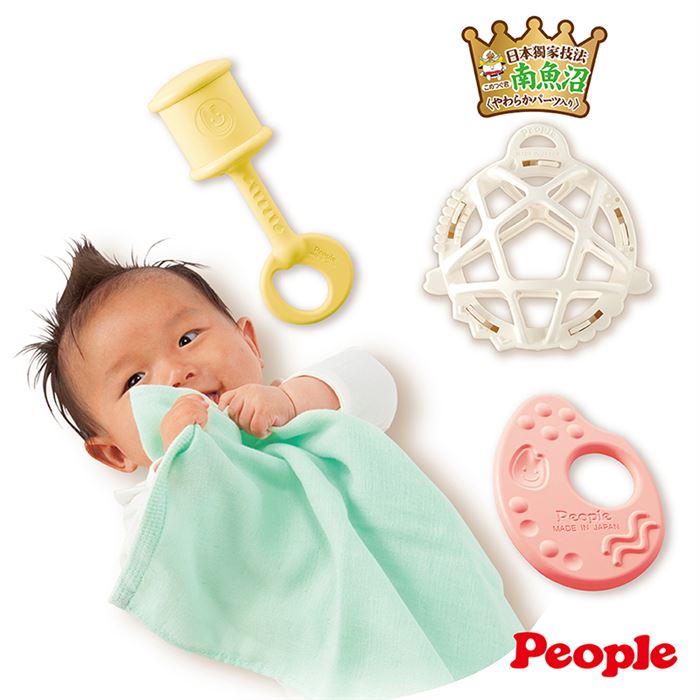 日本PEOPLE-彩色米的玩具精選4件組(米製品玩具系列)