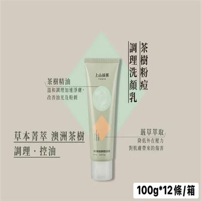 上山採藥-茶樹粉痘調理洗顏乳100g*12條