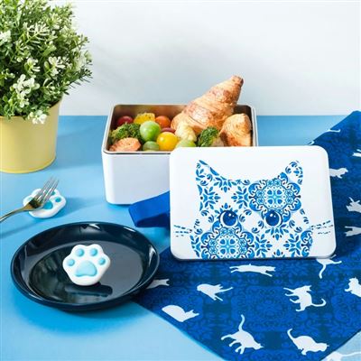 促銷出清-infoThink花磚系列行動加熱便當盒+超薄型UVC消毒殺菌機