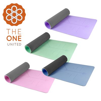 【The One】絕美限定 環保TPE正位線雙色瑜珈墊(8mm) - 4色可選