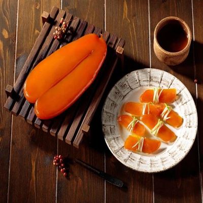 【華得水產】東港野生烏魚子禮盒2盒(2.8-3.3兩/2片/盒 附提袋x1)