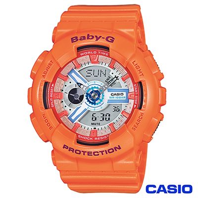 【CASIO】Baby-G個性甜心立體多層次雙顯腕錶 BA-110SN-4A [平輸]