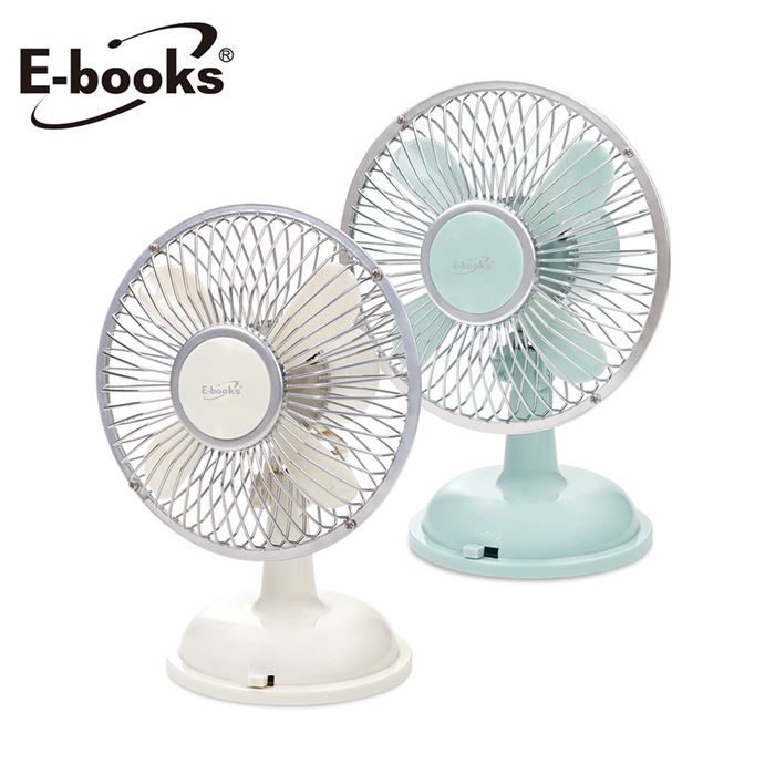 (限)E-books 經典時光兩用擺頭超靜音桌面風扇K-36